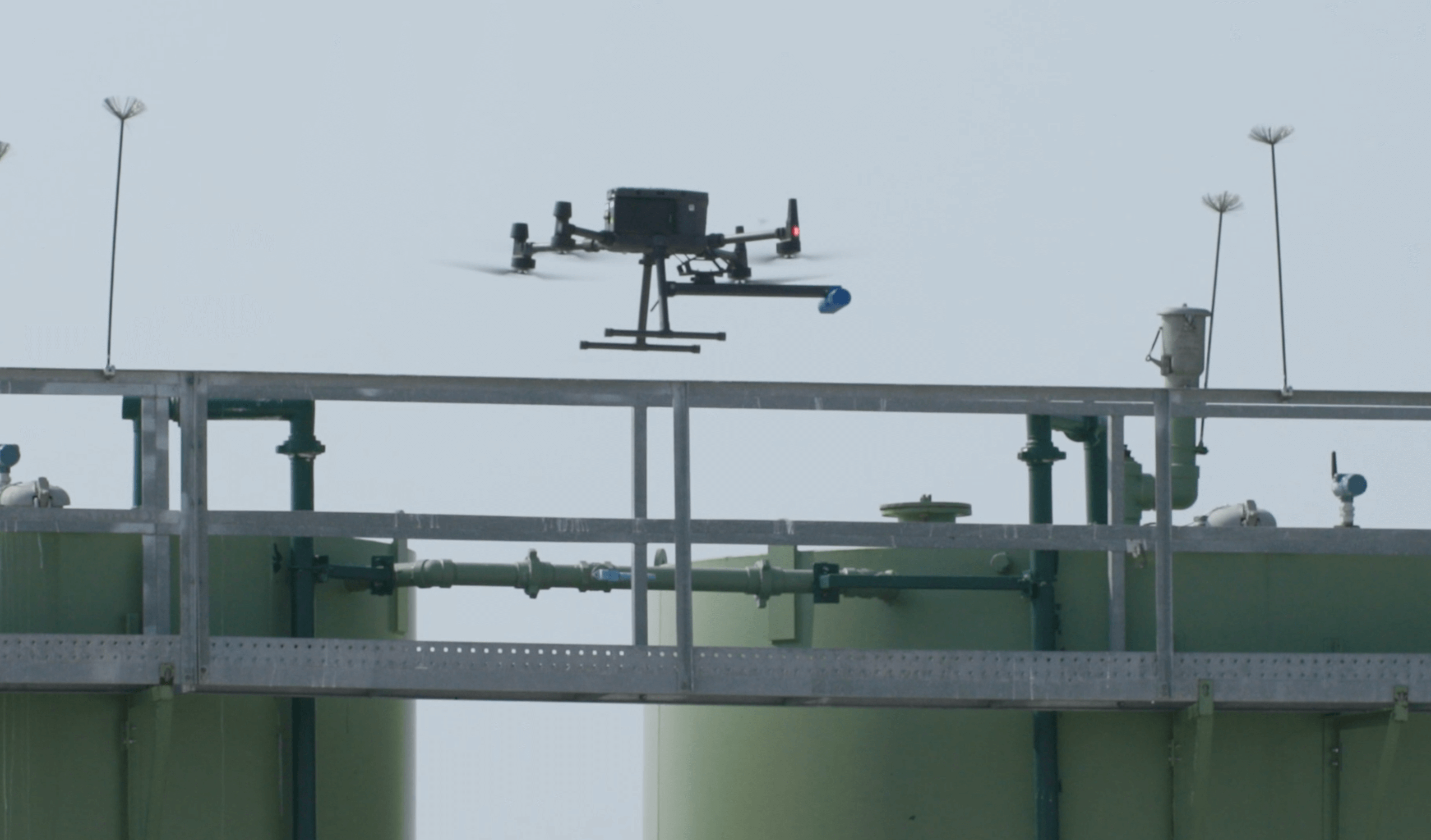 Drone monitoring cheniere plant
